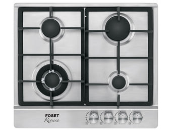 FOSET 4-Burner Gas Cooktop PAE-604GA Stainless Steel