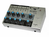 MEZCLADORA 4 CANALES P/MICROFONO S/ADAPTADOR