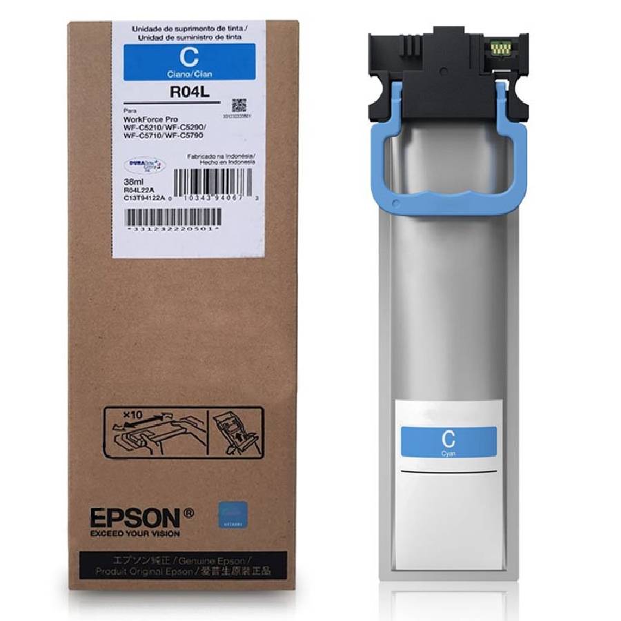 TINTA EPSON WORKFORCE WF C5210/90 CYAN