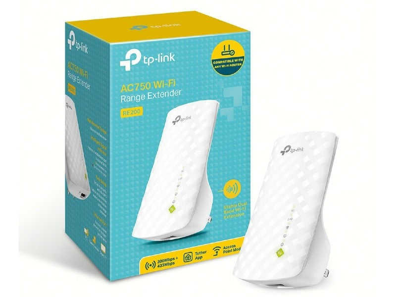 TP-LINK RE200 DUALBAND WIFI5 AC750 MESH RANGE EXTENDER