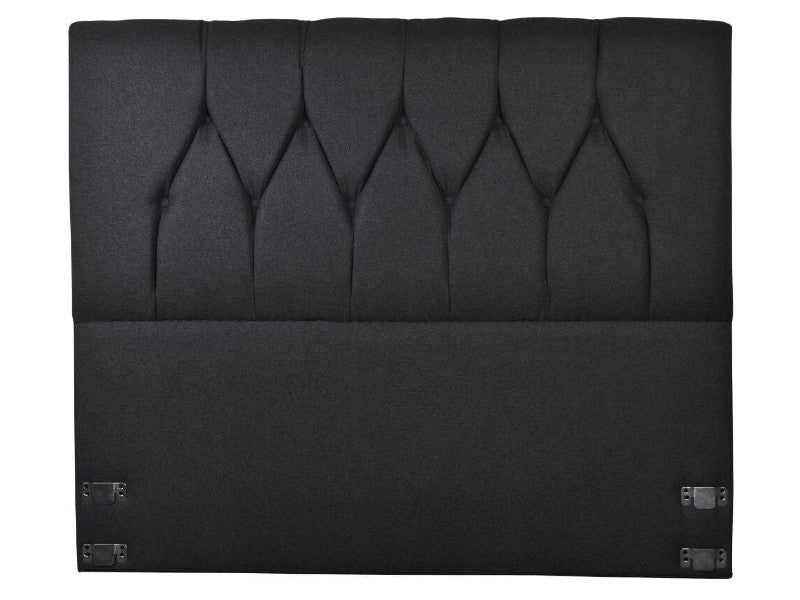 HIGH PALERMO BLACK QUEEN HEADBOARD