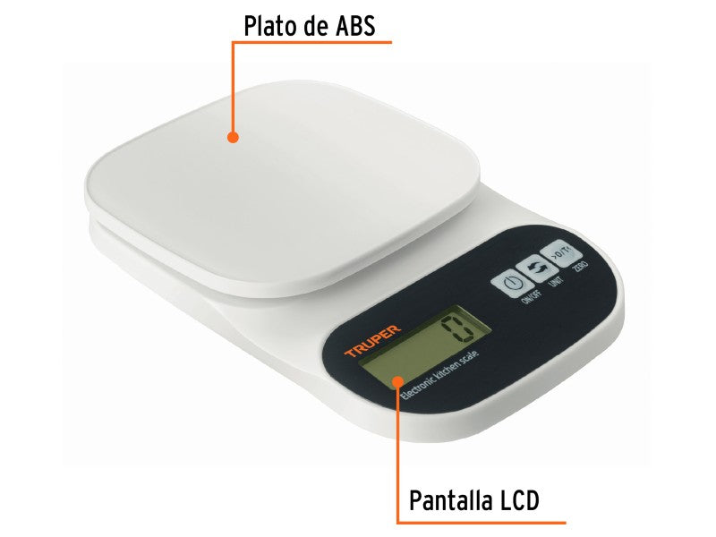 DIGITAL SCALE 5KG TRUPER BAS-5EP