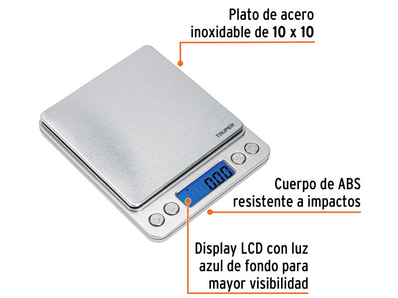 TRUPER DIGITAL PRECISION SCALE CAP-500G