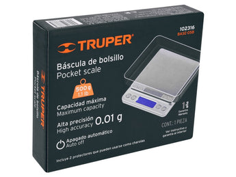 TRUPER DIGITAL PRECISION SCALE CAP-500G
