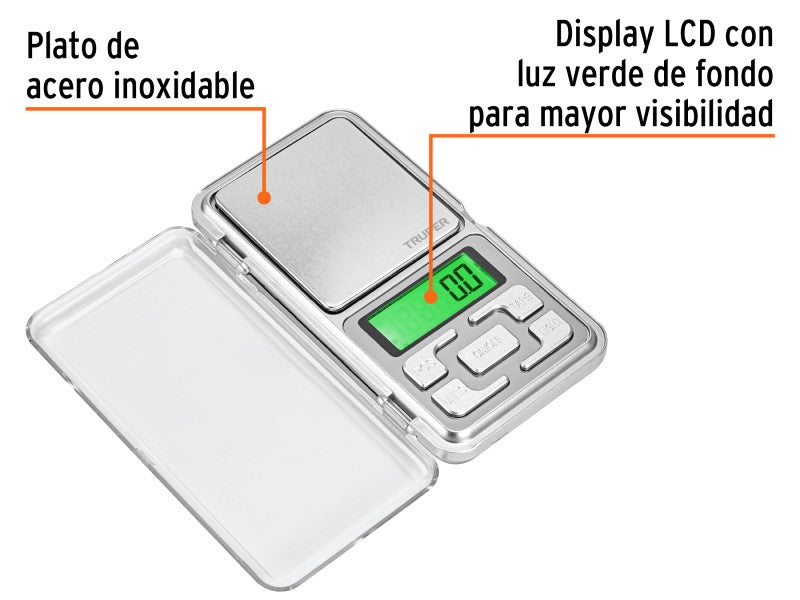 TRUPER ELECTRONIC JEWELER'S SCALE BASE-05J 500GR