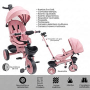 TRICICLO PARA NIÑA ROSADO BEBESITOS EML1026