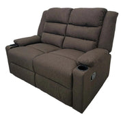 SOFA DOBLE RECLINABLE LINO CAFE TAIKE SA-4364