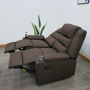 SOFA DOBLE RECLINABLE LINO CAFE TAIKE SA-4364