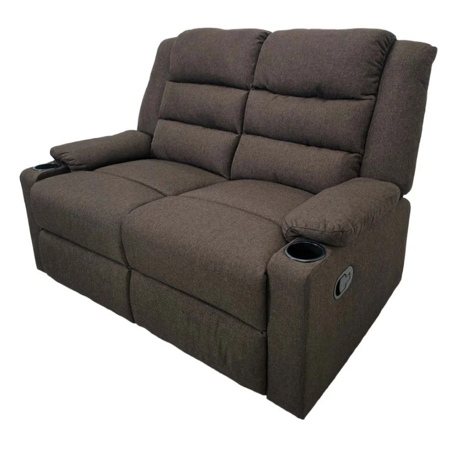 SOFA DOBLE RECLINABLE LINO CAFE TAIKE SA-4364