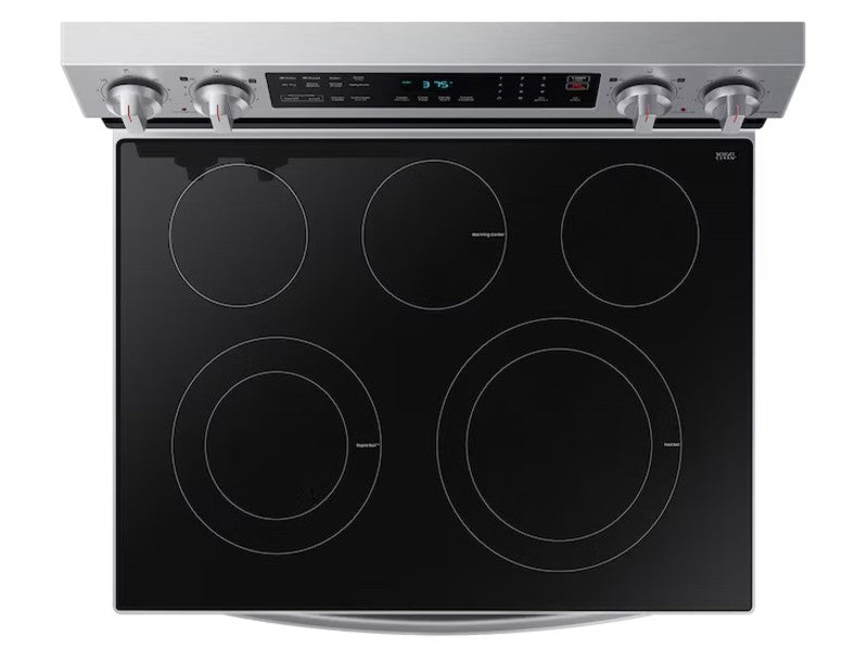 SAMSUNG NE63F6511SR/AP 30" 5-BURNER SILVER ELECTRIC RANGE