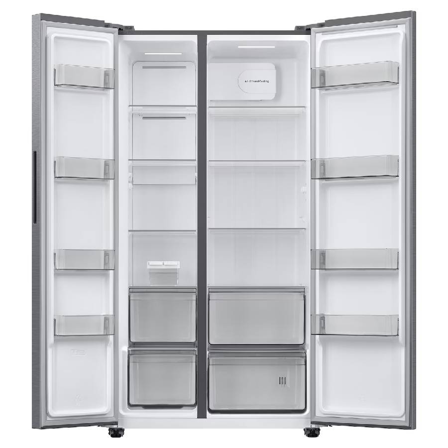 REFRIGERADORA SAMSUNG RS40H53XDTED SIDE B Y SIDE 18 PIES PLATEADA