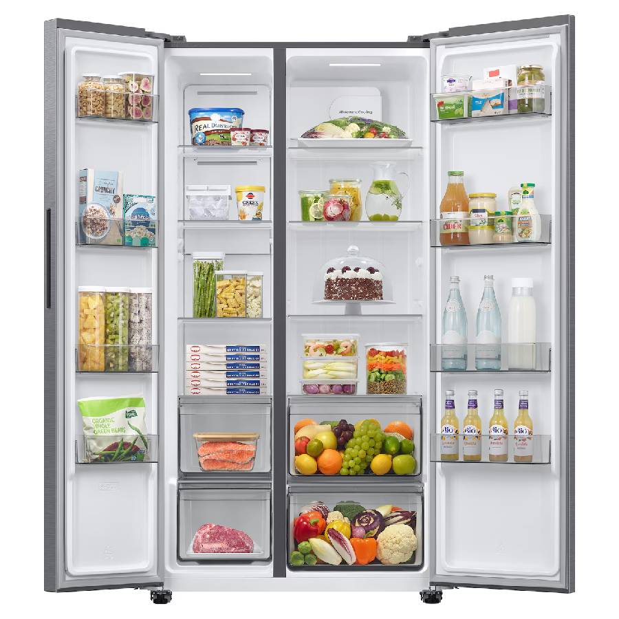 REFRIGERADORA SAMSUNG RS40H53XDTED SIDE B Y SIDE 18 PIES PLATEADA