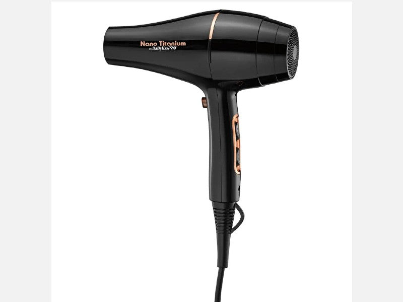 BABYLISS ROSE GOLD BLACK 2000W HAIR DRYER