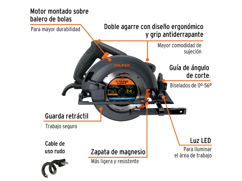 INDUSTRIAL JIGSAW 1800W TRUPER SICI-7-1/4N4