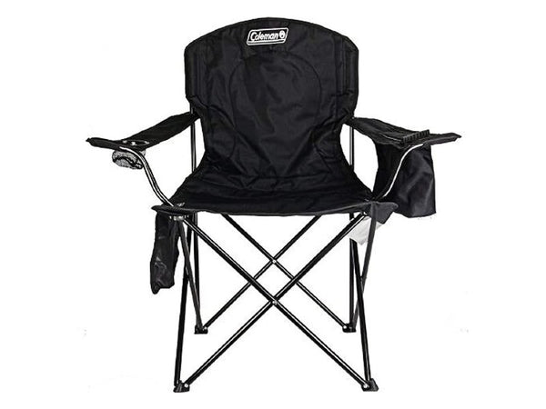 SILLA COLEMAN QUAD CON HIELERA NEGRA