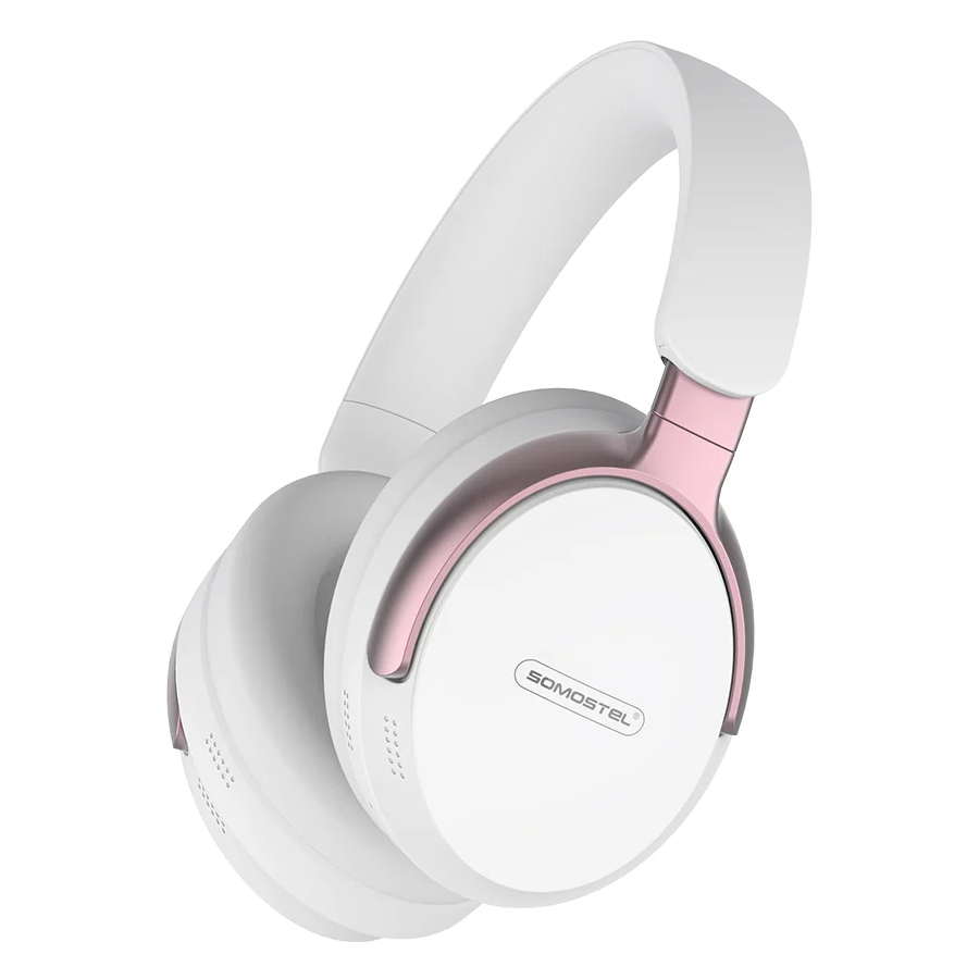 AUDIFONO PLEGABLE SOMOSTEL SMS-CJ34 ROSADOS INAL/BT/FM