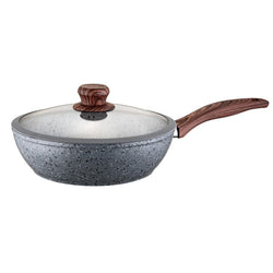 SARTEN GRANITO 3.27L 26CM C/TAPA VEGGA SP226GN