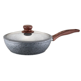 SARTEN GRANITO 3.27L 26CM C/TAPA VEGGA SP226GN