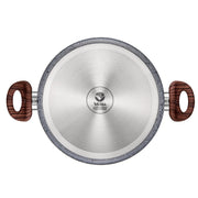 OLLA GRANITO 5.6L 24CM CON TAPA VEGGA SP724GN