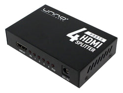 SPLITTER UNNO HB1205 4 PUERTOS HDMI 30HZ NEGRO