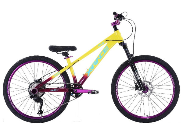 BICICLETA 26 STUNT XRACE APEX 13" AMARILLO/ROSA