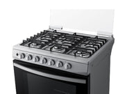 SAMSUNG NX52D3000MV/AX 30" 6-Burner Stainless Steel Gas Range