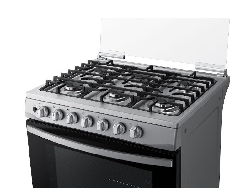 SAMSUNG NX52D3000MV/AX 30" 6-Burner Stainless Steel Gas Range