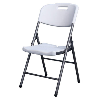 SILLA PLEGABLE BLANCA ECO