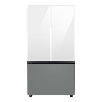 REFRIGERADOR SAMSUNG BESPOKE 24 PIES 3 DOOR FDR TWIN COOLING BLANCO/GRIS RF24BB62006MAP