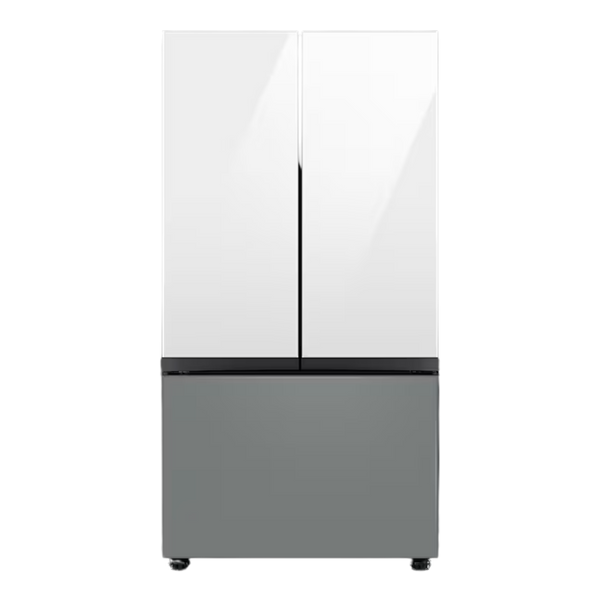 REFRIGERADOR SAMSUNG BESPOKE 24 PIES 3 DOOR FDR TWIN COOLING BLANCO/GRIS RF24BB62006MAP