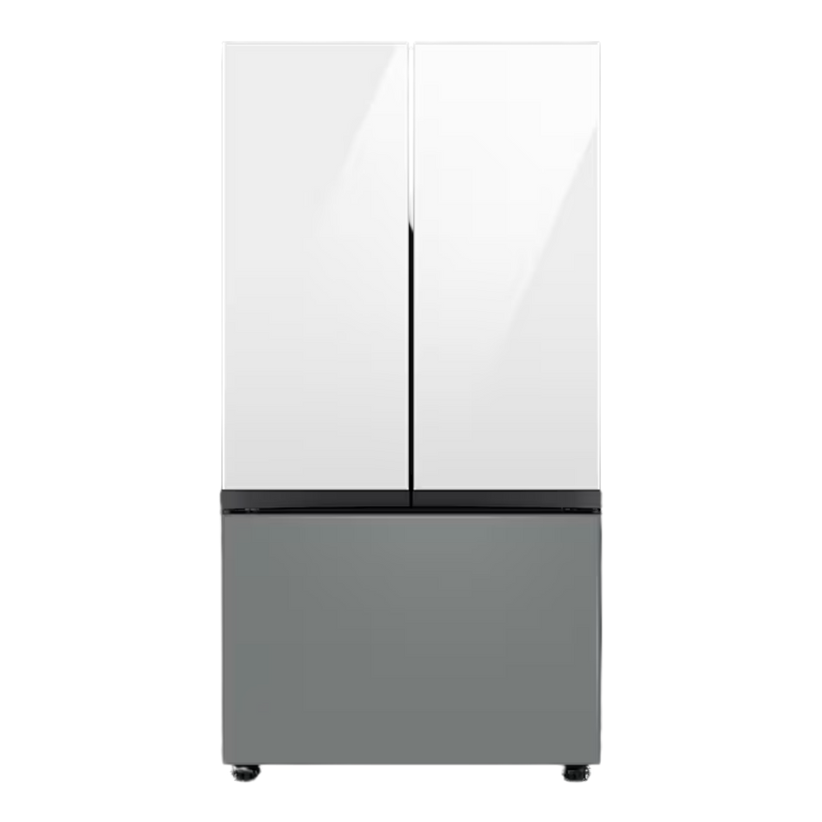 REFRIGERADOR SAMSUNG BESPOKE 24 PIES 3 DOOR FDR TWIN COOLING BLANCO/GRIS RF24BB62006MAP