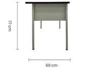 ESCRITORIO TAIKE OM-9058 2 GAVETAS METAL BEIGE