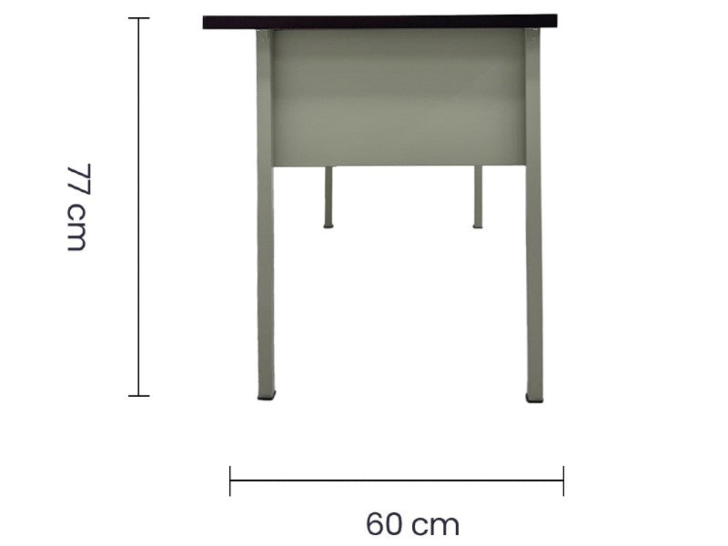 ESCRITORIO TAIKE OM-9058 2 GAVETAS METAL BEIGE