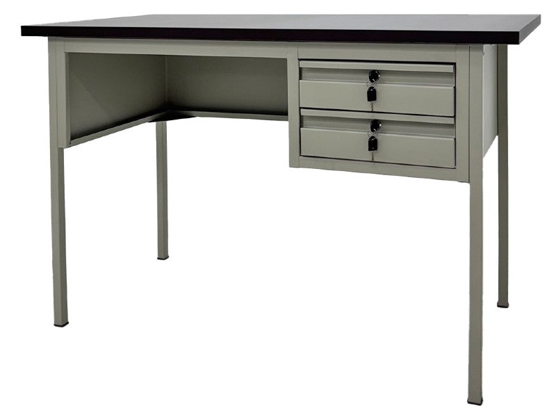 ESCRITORIO TAIKE OM-9058 2 GAVETAS METAL BEIGE