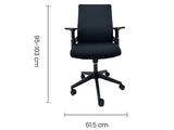 SILLA SEMI EJECUTIVA MALLA NEGRA TAIKE OS-2189