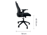 SILLA SEMI EJECUTIVA MALLA NEGRA TAIKE OS-2189
