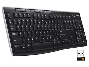 LOGITECH CORDLESS KEYBOARD K270 BLACK 2.4HZ