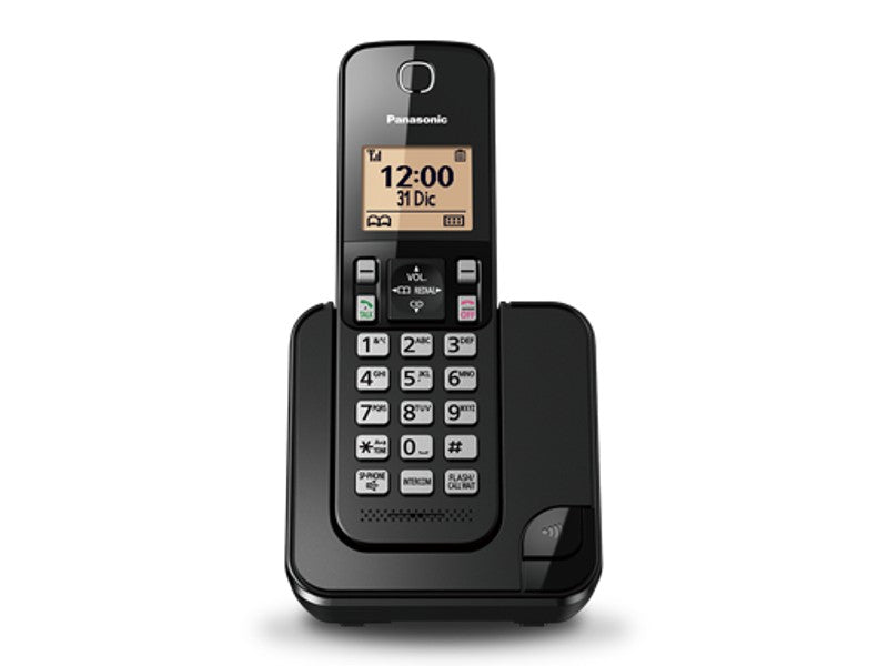 PANASONIC KX-TGC350LAB CORDLESS PHONE BLACK