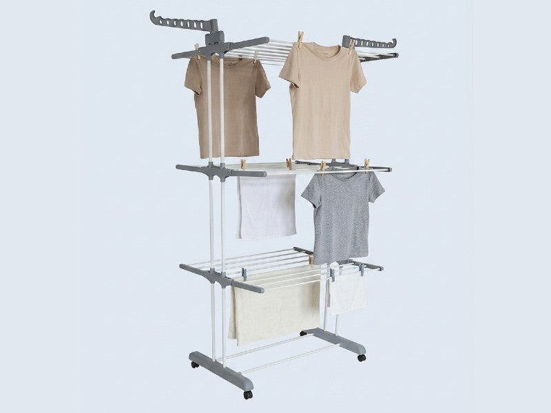 TENDEDERO VERTICAL PLEGABLE BLANCO