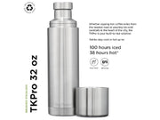 KLEAN KANTEEN TKWIDE 1 LITER BRUSHED STAINLESS