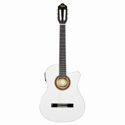 GUITARRA VALENCIA ELECTROACUSTICA 4/4 BLANCA