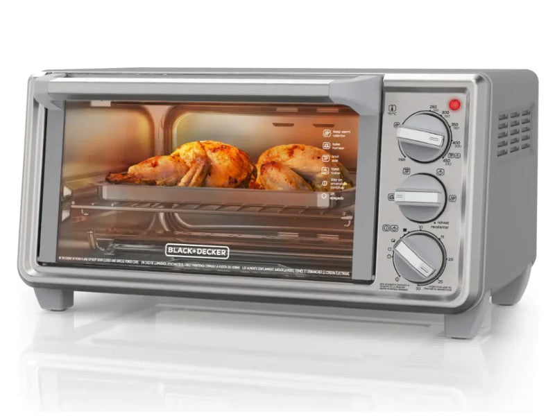 B&D TO4130-1SDLA 4-SLICE STAINLESS STEEL TOASTER OVEN