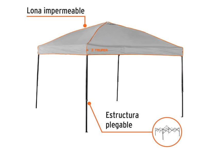 TRUPER FOLDING TENT TOL-3 3MX3 M