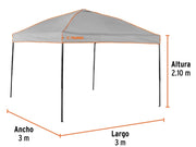 TRUPER FOLDING TENT TOL-3 3MX3 M