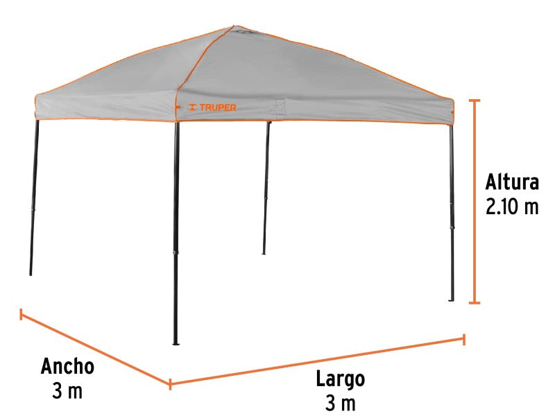 TRUPER FOLDING TENT TOL-3 3MX3 M
