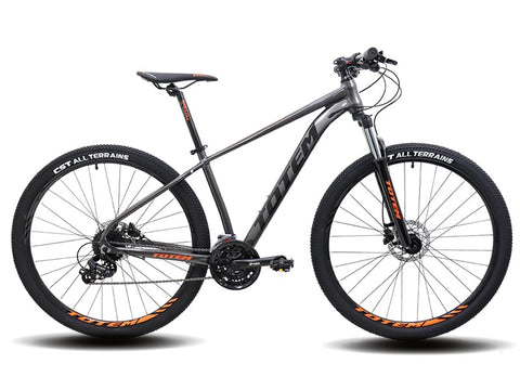 BICICLETA 29" TOTEM T8 TOURNEY 8V HIDRA 17" GRIS/NAR