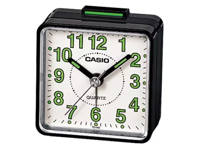 CASIO TQ-140-1B ANALOG ALARM CLOCK