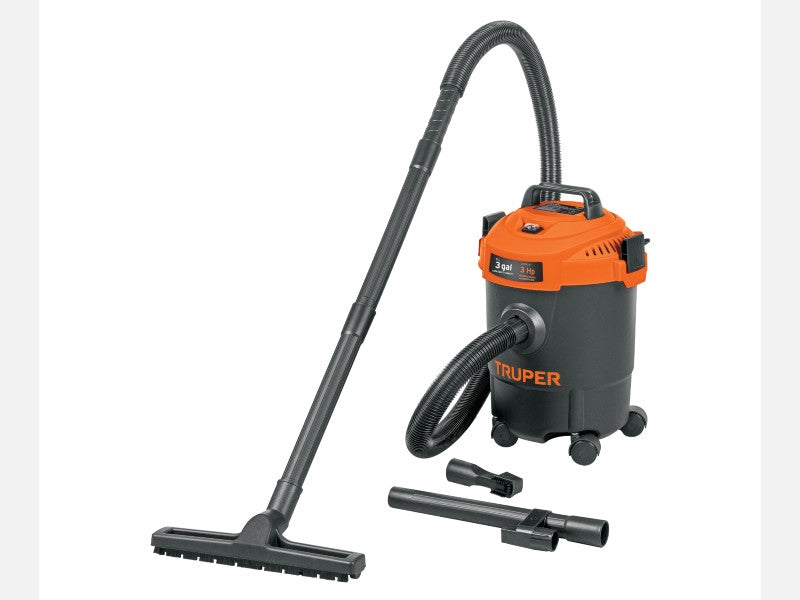 VACUUM 3 GAL. 11 LITERS TRUPER ASP-03N BLACK