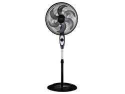 VENTILADOR PEDESTAL COBY NEGRO 18" 6 ASPAS