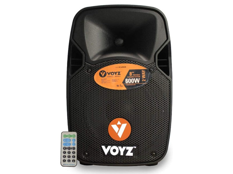 POWERED SPEAKER VOYZ VZ-AB828 8" OHM 600W/USB/SD/MP3/BT